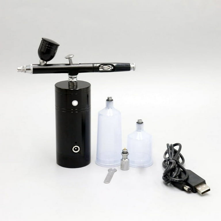 Portable Rechargeable Air Compressor Kit Air\-Brush Paint Spray