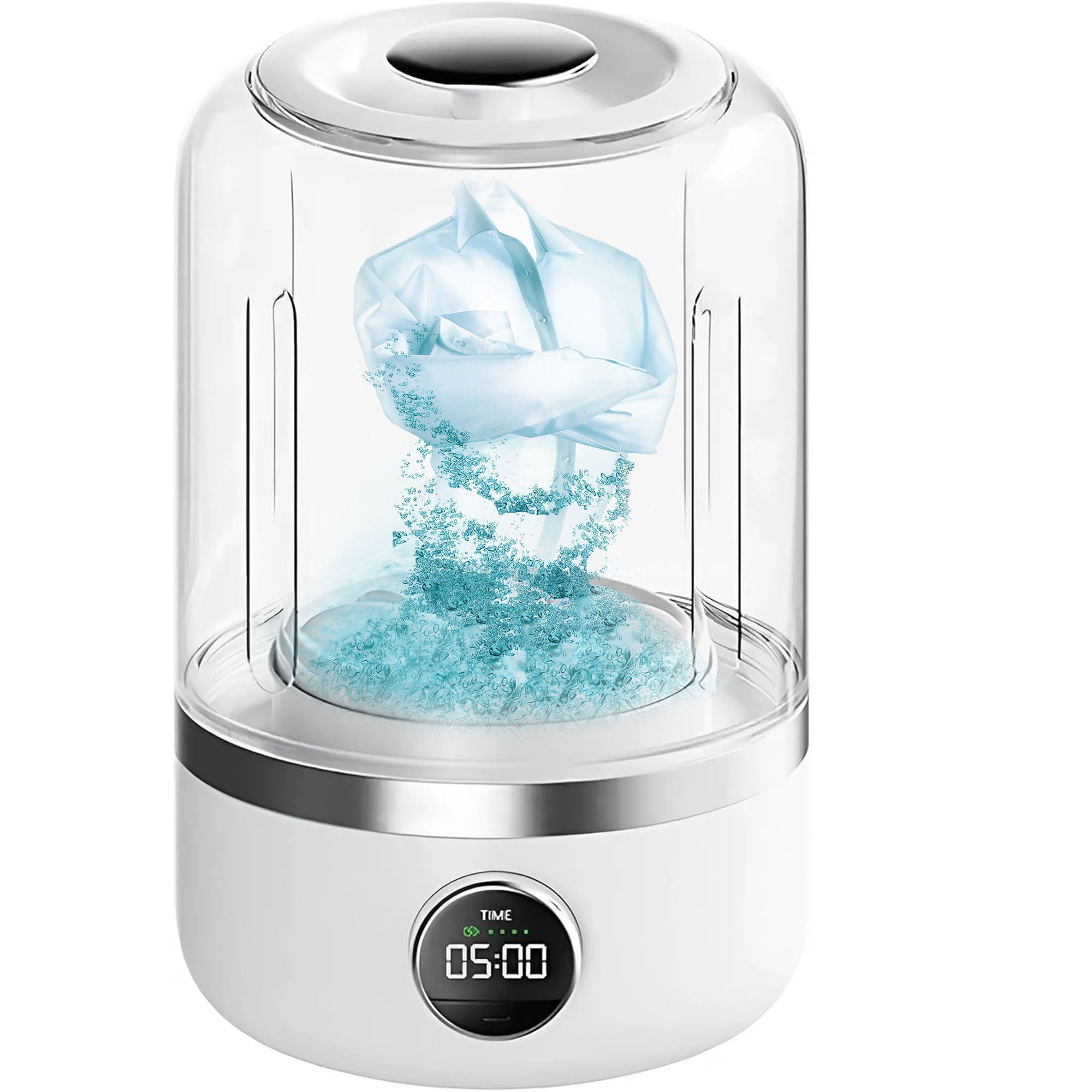 Portable Rechargeable Mini Washing Machine for Underwear, Wireless Portable Laundry cup, Mini Portable Washing Machine, Small Laundry Machine Ideal for Home, Apartment, Travel, Camping