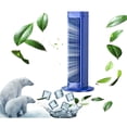 thumbnail image 1 of Portable Rechargeable Personal Air Cooler with Remote Control, 3 Wind Speeds Quiet Desktop Cooling Fan for Home Office , Portable Evaporative Air Cooling Fan(Blue, Plug-in model [ordinary model]), 1 of 6