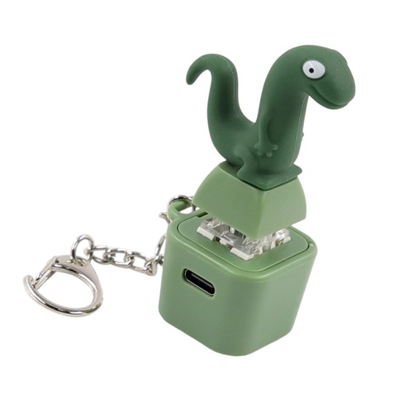 Portable Rechargeable Press Button Lizards Toy Keychains RGBs Light and Sound for Effective Stress Reduction