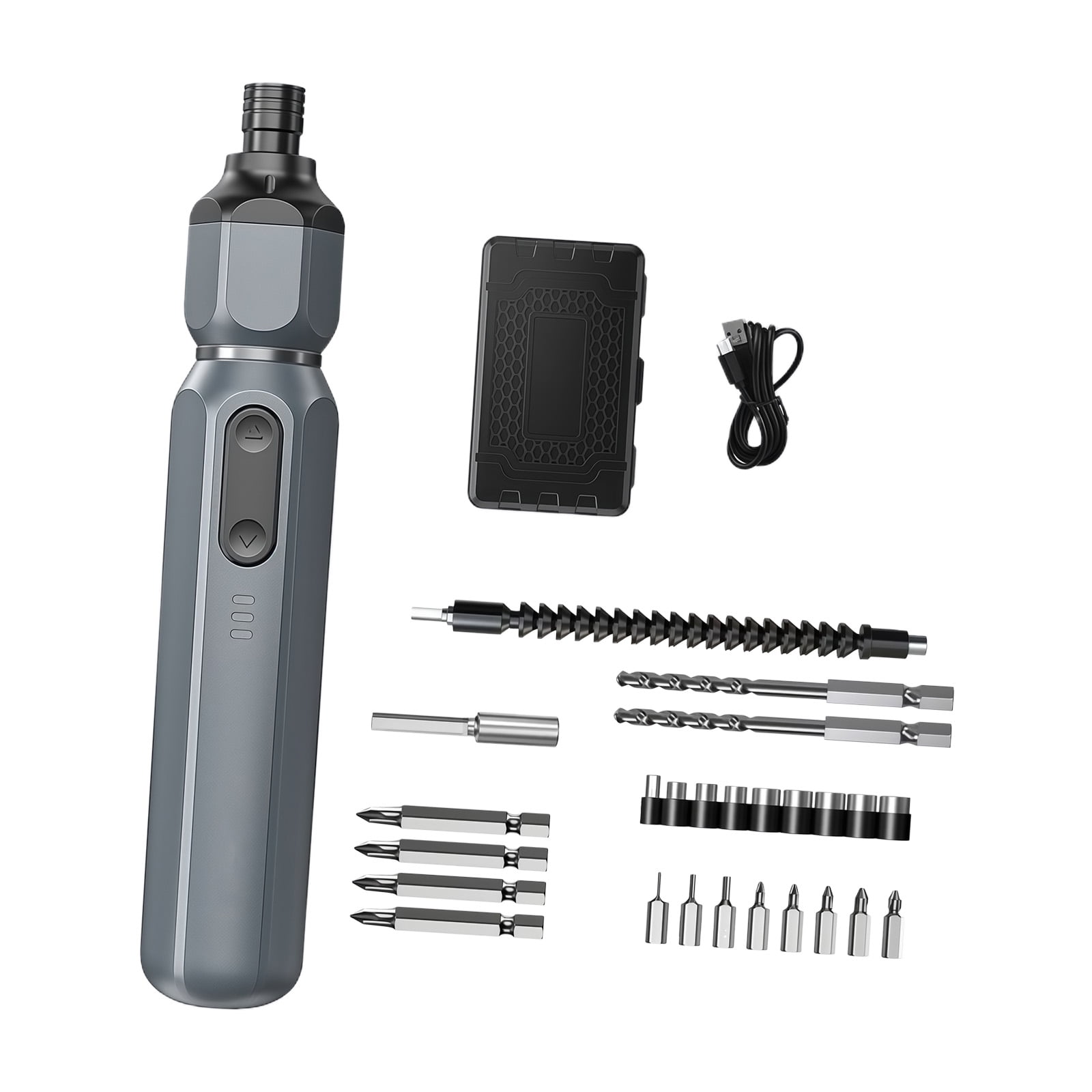Portable Rechargeable Screwdriver Tool Ergonomic Grip Small Electric Screwdriver Cordless Multifunctional Drill