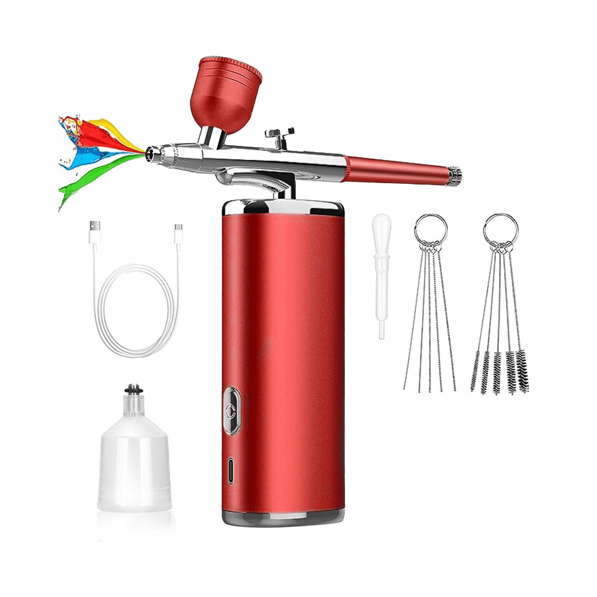 Nail Airbrush with Compressor Portable Cordless Airbrush Art Painting Air  Brush Nail Art Paint Craft Airbrush Compressor K10