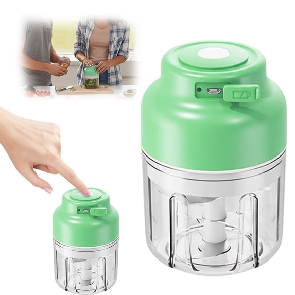 Portable Rechargeable Wireless Garlic Chopper Grinder Masher