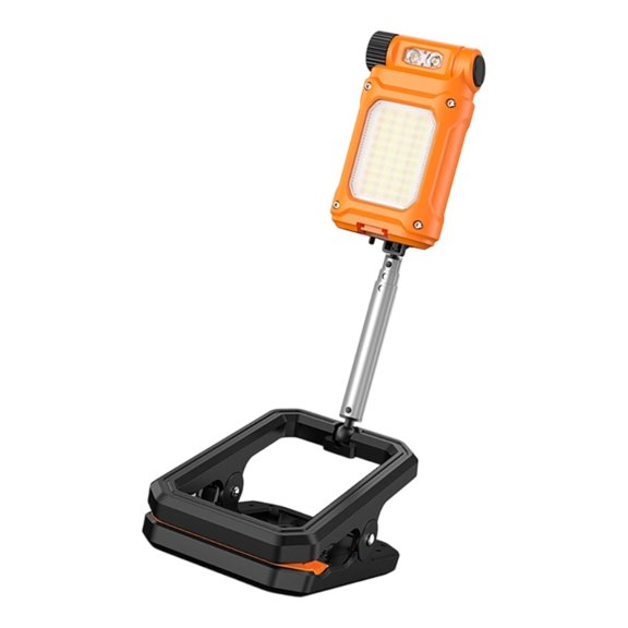 Portable Rechargeable Work Light With Adjustable Brightness And Foldable Design For Industrial Applications