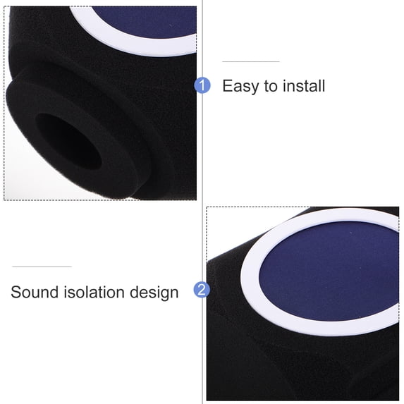 Portable Recording Vocal Isolation Booth Microphone Pop Filter Shield Accessory Microphone Isolation Shield For Recording
