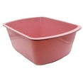 thumbnail image 1 of Portable Rectangular Plastic Wash Basin, 6 Quarts with Graduations, Rose (Pack of 8), 1 of 2
