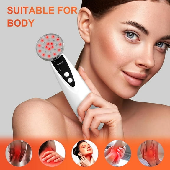 Portable Red Light , Handheld Red Light for Body, Near Infrared Light 660nm & 850nm at Home, Sliver