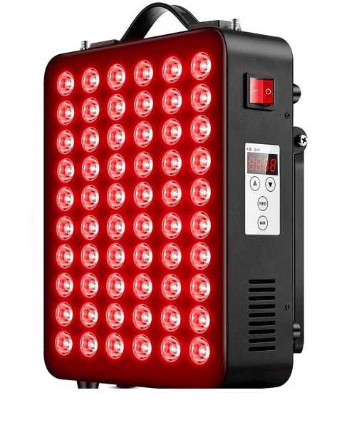 Portable Red Light Therapy Panel with Stand & Wall Mount, 60 LEDs 660nm Red & 850nm Near Infrared Light Device for Face and Body Wellness