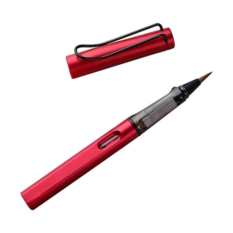 Portable Refillable Calligraphy Brush Pen Piston-Filled Fountain Pen