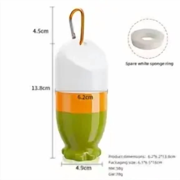 Portable Refillable Sunscreen Applicator, Roll-On Sponge Lotion Bottle with Carabiner, Travel-Friendly Beauty Tool for Sunscreen, Skincare, Lotion