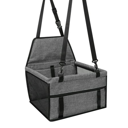 Portable Reinforce Car Booster Seat for Dog Cat Folding Pet Car Seat Breathable Travel Carrier Beds Bag with Seat Belt