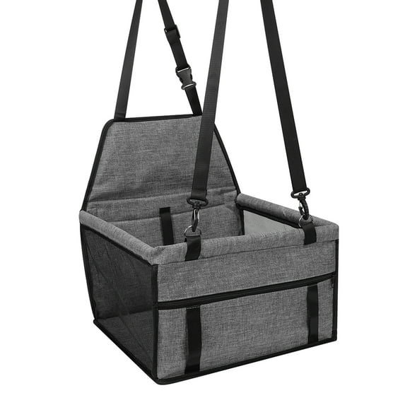 Portable Reinforce Car Booster Seat for Dog Cat Folding Pet Car Seat Breathable Travel Carrier Beds Bag with Seat Belt