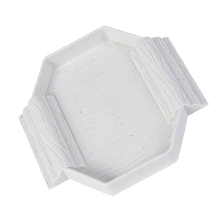 Portable Reptiles Soaking Tub with Duals Ramps, Easy-Clean Water Basin for Baby Turtles & Terrarium Decor