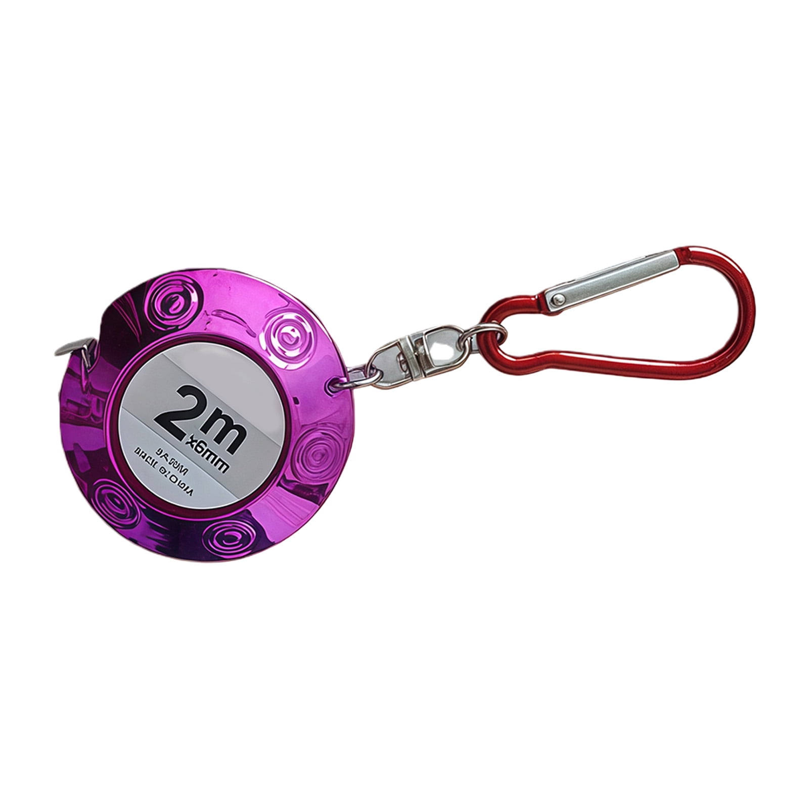 Calculate Ruler Portable Retractable 2M Keychain Ruler Tape Measure Unique Disc Shape ...