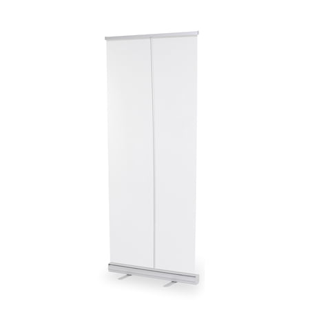 Portable Retractable Clear Floor Partition - 33L" x 15W" x 84H"