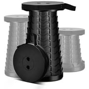 Portable Retractable Collapsible Stool, BTideas Adjustable Camping Stool for Outdoor Travel,Plastic