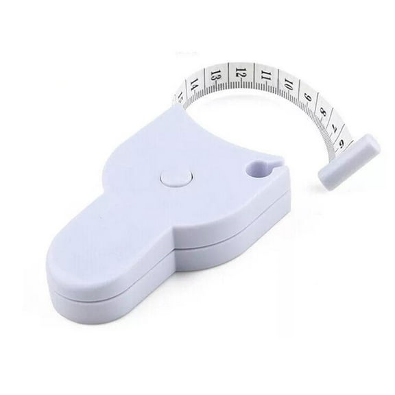 Portable Retractable Fabric Waist Measure Ruler 1.5m Auto Telescopic Body Measuring Tape Tool