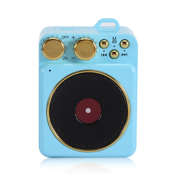 Portable Retro Bluetooth Speaker Atomic Record Player Stereo Speaker Support TF Card ,Media Combo