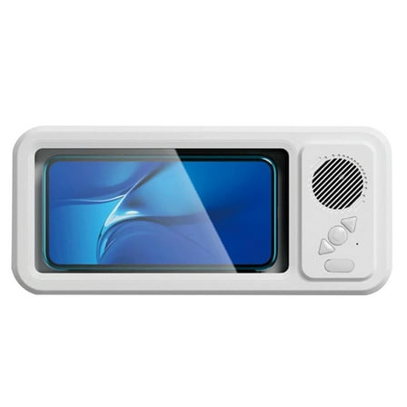 Portable Retro Bluetooth Speaker with Phone Holder, Wireless Stereo Sound, Enhanced Bass, Hands-Free Calling, Compatible with Smartphones and Tablets