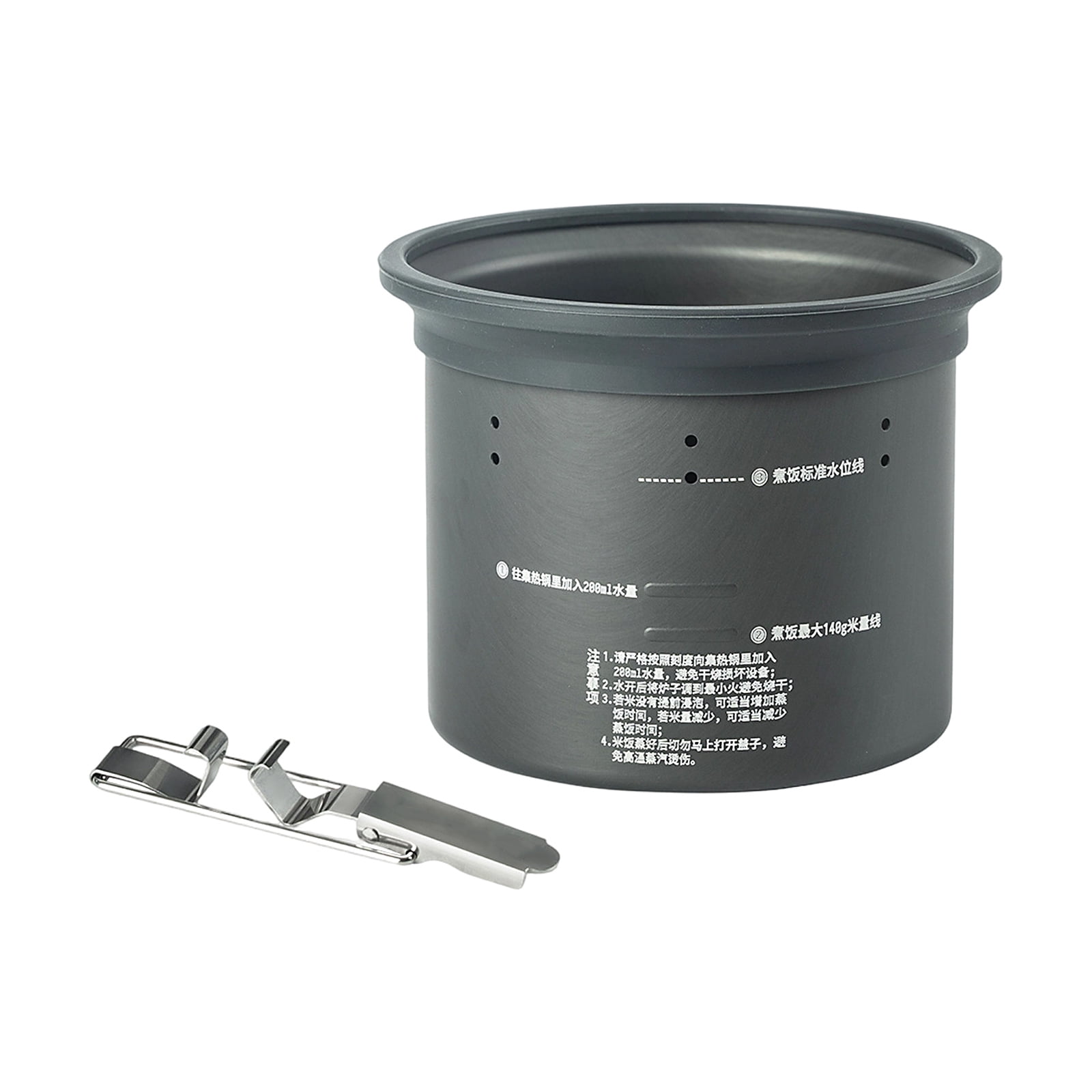 Portable Rice Cooker Pots for Camping Hiking Fast 25Minute Cooking Pressure Aluminum Outdoor Cookware Multifunctional Use
