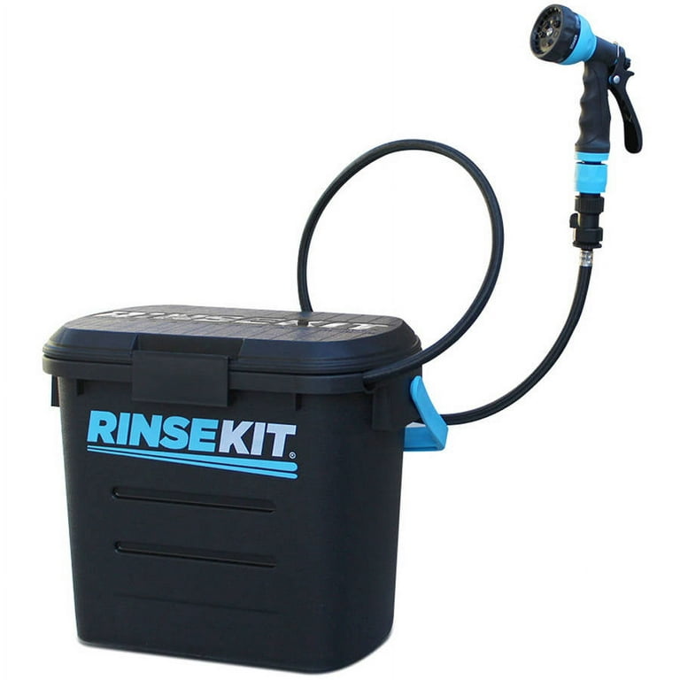 RinseKit - Portable Shower - No Power Required - Camping, Fishing, Pets,  Gardening Video Review 