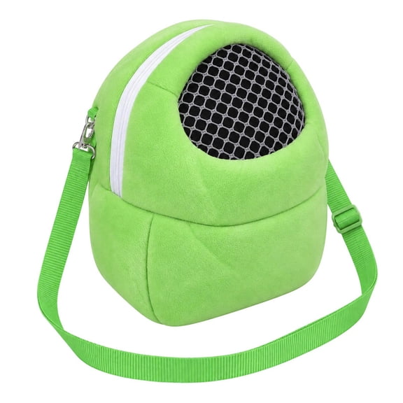 Portable Rodent Outing Bag Plush Hamster Rabbit Gerbil Backpack With Mesh Airflow Comfort Strap Viewing Panel For Vet Visits Park Walks And Safe Transport For Everyday Use