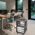 thumbnail image 1 of Portable Rolling Network Rack Server Rack Open Cabinet AV Rack Stand Audio Video Telecom Equipment Rack Open Frame Network Server Cabinet 16U, 1 of 13