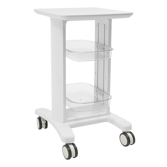 Portable Rolling Trolley, Professional Beauty Salon Storage Trolley, 3-tier Storage Cart for Barber Stores, Nail Salons, Hospitals, Health Clubs, and More (17.72*16.5*29.17in)