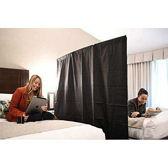 Portable Room Divider | Privacy Screen | Room Divider for Education, Clinics, Biometric Screenings, Health Screenings and Travel | No Tools Required | Dark Green