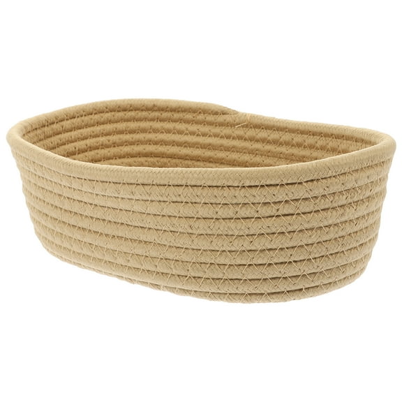 GOOHOCHY Organizing Baskets Khaki Cotton Rope 1Pack 10.2*6.3*3.1in