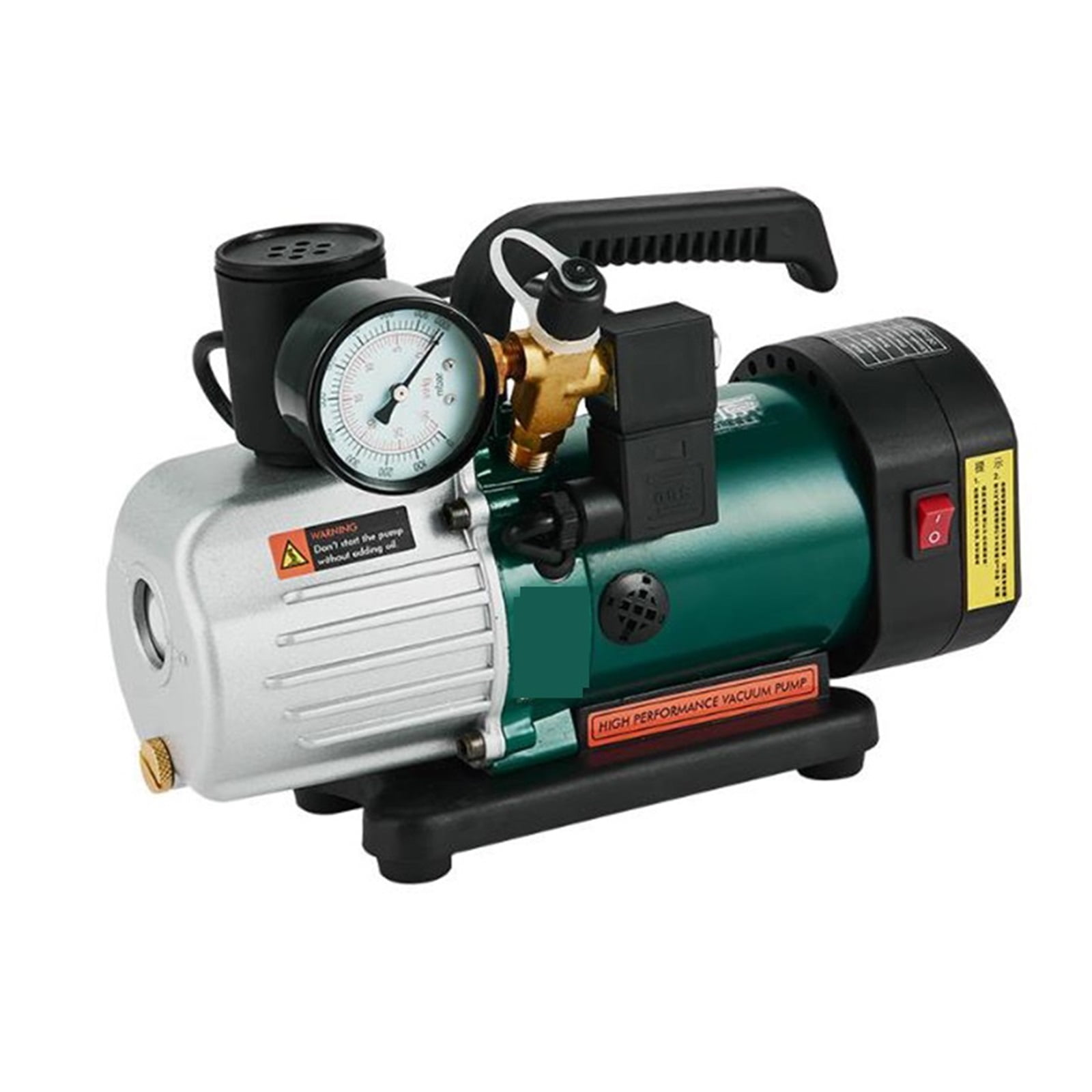 Portable Rotary Vane Intelligent Vacuum Pump Air Conditioner Refrigerator Repair Low Noise Air Pump Anti-Backflow 125W ,Outstanding Oil Inlet System