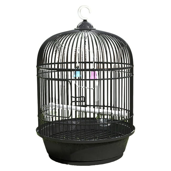 Portable Round Bird Cage for Small Birds - Ideal Travel Cage for Lovebirds and Conures - Lightweight Design for Indoor and Outdoor Use - Bird Pet Supplies
