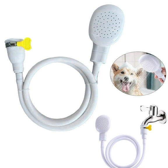 Portable Rubber Hose Spray 1.3 Pet Shower Sprayer Hand Held Hose Tub Spray Attachment For Washing Pet Shower Faucet nozzle