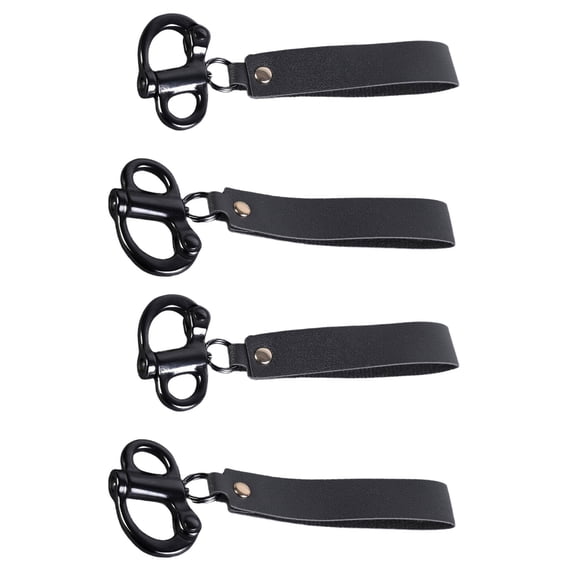 Portable SCBA Mask Quick Releases Shackles Firefighters Accessories Crafted from Stainless Steel with Leather Handle