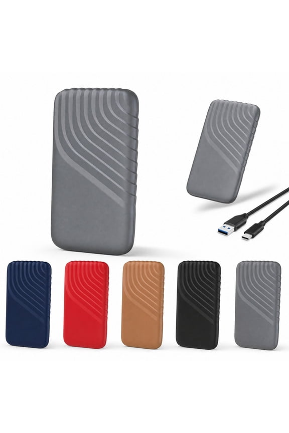 Portable SSD External Solid State Drive, High-Speed USB-C Data Transfer, Rugged Compact Design with Password Protection for Photographers, Videographers & Field Researchers
