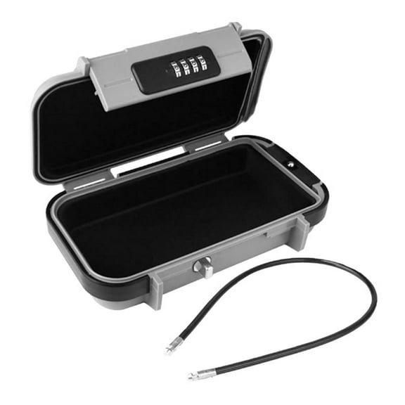 Portable Safe Box for Travel, Combination Security Case LockBox with Code, Waterproof Anti-Theft Mini Travel A