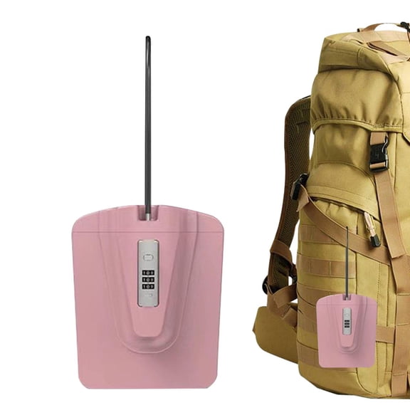 Portable Safe - Combination Safe Box - Waterproof Box Combination Security Case Anti-Theft Travel Lockbox with Removable Wire Lock for Passport
