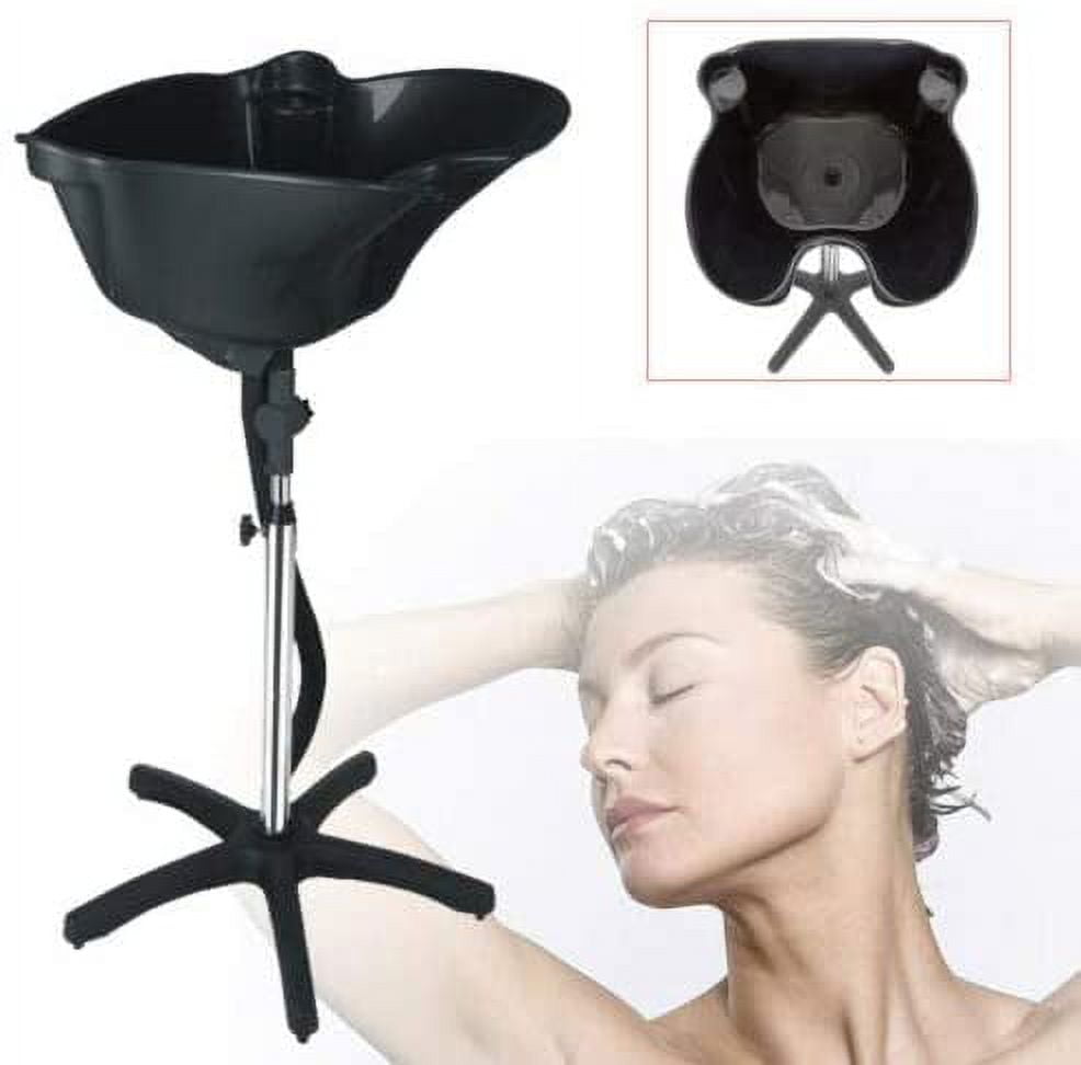 Cris nails - kit lavacabezas y ducha para lavar el cabello, lavacabezas  portátil negro con grifo (Lavacabeza portatil mediano con grifo) :  : Belleza