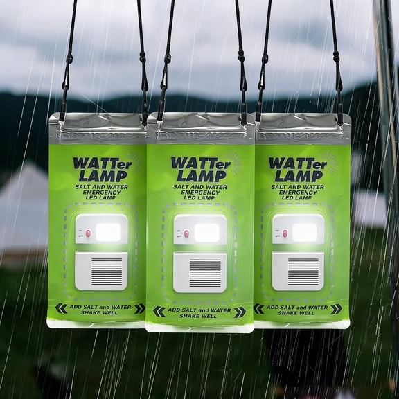 Portable Salt Lamp Emergency Light,No Batteries No Charging,Outdoor Camping Light for Hurricane Power Outage Earthquake Camping Survival Kit, Salt Do Not Included