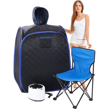 Portable Sauna, Personal Sauna for Home with 2L Steam Generator, Personal Sauna Tent, Portable Steam Sauna Box with Remote Control, Steam Saunas for Home,at Home Sauna