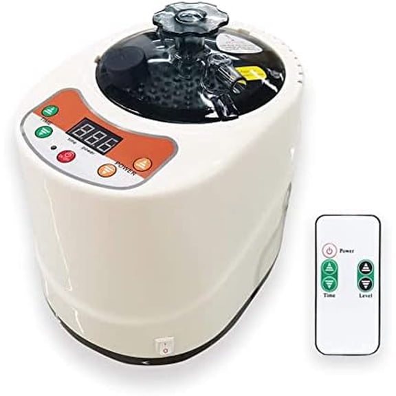 Portable Sauna Steamer, 2L 900W Stainless Steel Generator, with Remote Control, Home Spa Machine for Body Detox (US Plug)$$Garden & Patio