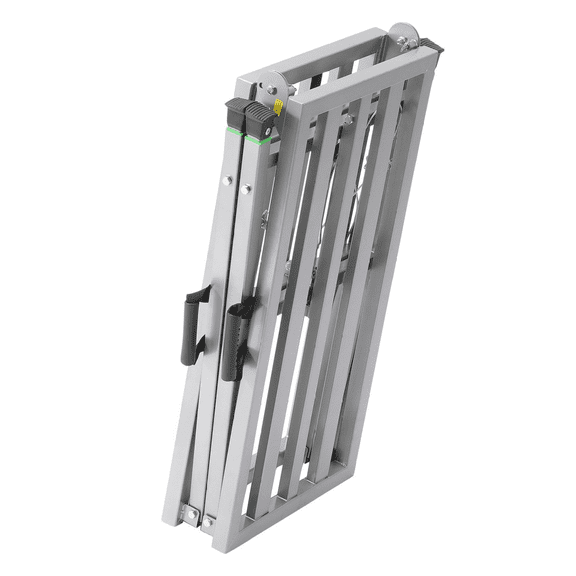 Portable Scaffolding Platform, 800 lb Capacity, Adjustable Height, Work Platform Ladder, Foldable Steel Scaffolding for Construction & Home DIY