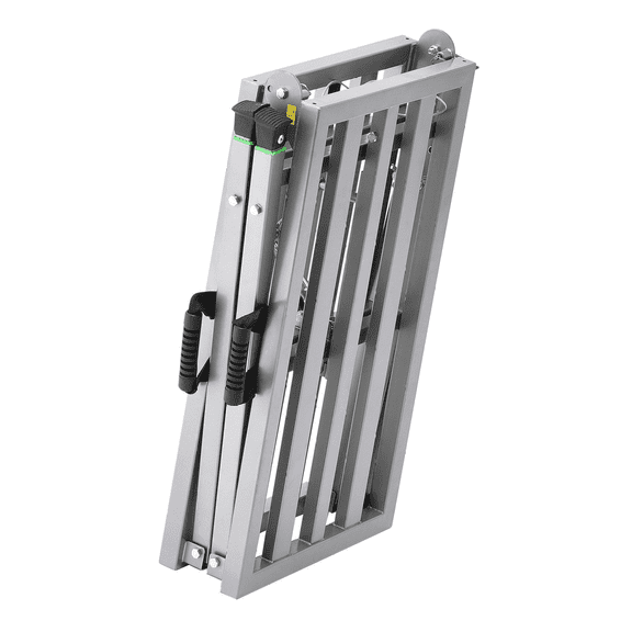 Portable Scaffolding Platform - 800 lb Capacity - Adjustable Work Platform - Foldable Steel Scaffold - DIY Home & Construction Use