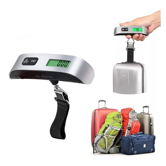 Portable Scale Digital LCD Display 110lb/50kg Electronic Luggage Hanging Suitcase Travel Weighs Baggage Bag Weight Balance Tool ,Simple Operation