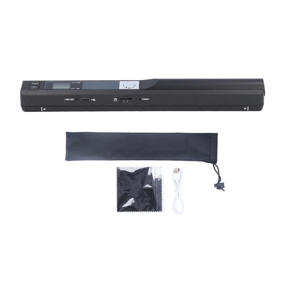 Portable Scanner for A4 Documents Photo Pictures Receipt 8.27 Inch HD 900DPI Color Mobile Handheld Scanner Wand for Home Travel