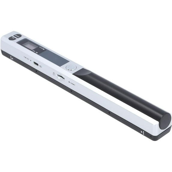 Portable Scanner, 8.27 Inch Photo Scanner for A4 Documents Pictures Receipt in 900 DPI, A4 Color Mobile Handheld Scanning Wand Uploads Images to Computer Via USB Cable (Silver)