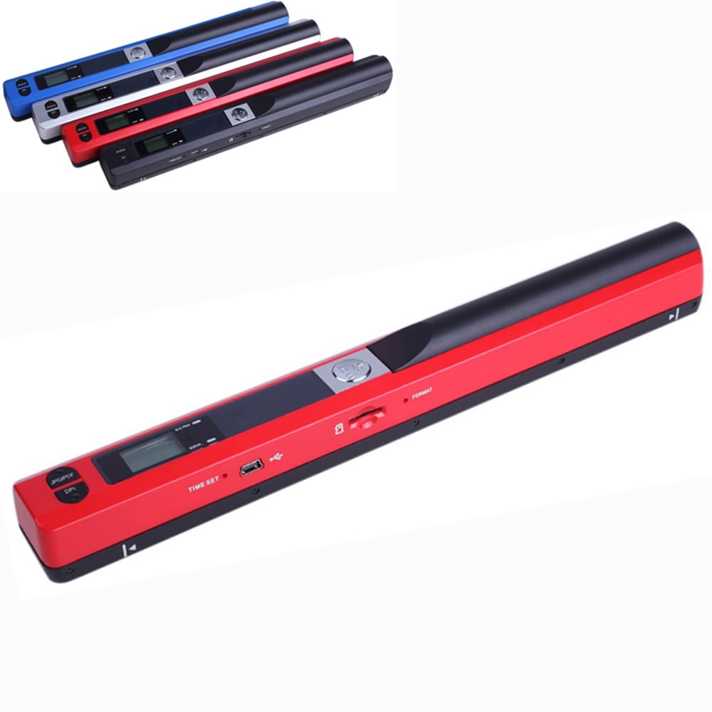 MUNBYN Portable Scanner, Photo Scanner for A4 Documents Pictures Pages  Texts in 900 DPI, Flat Scanning, Include 16G SD Card, Wand Document Scanner