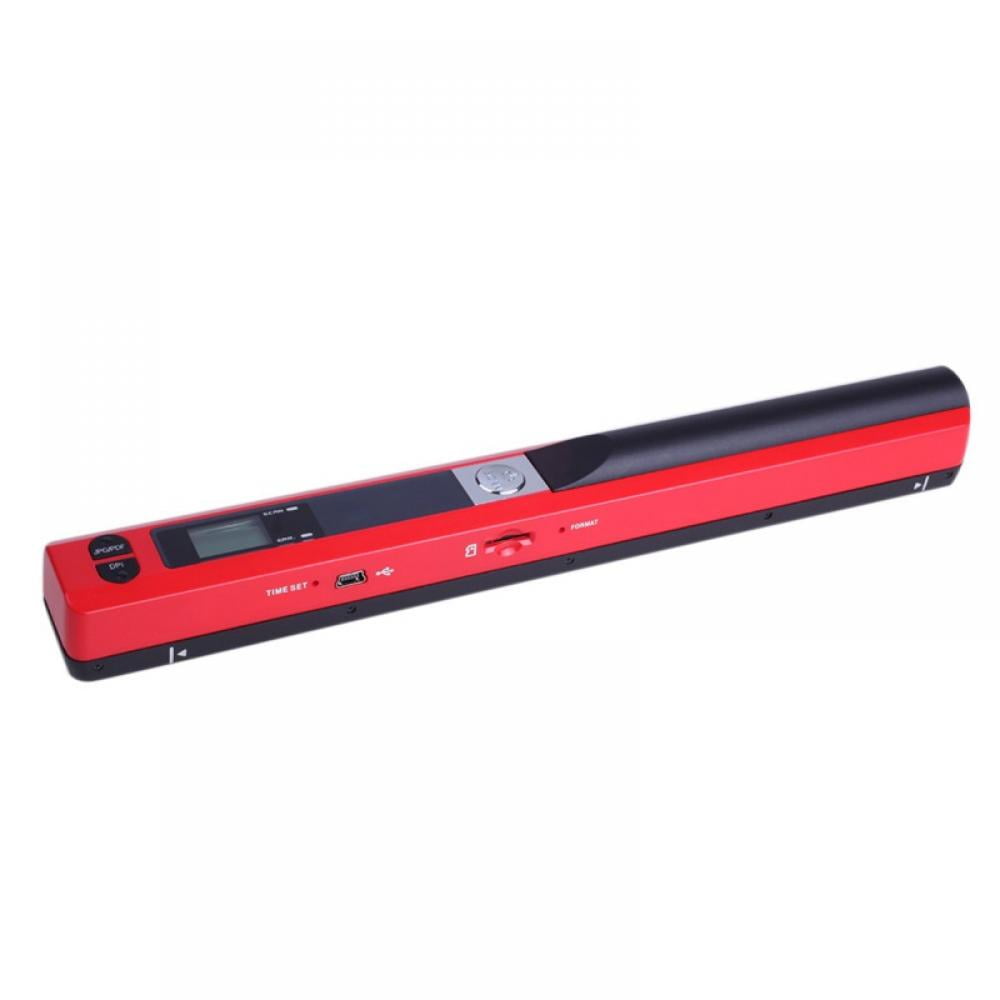 Scanner Portable Handheld Wand Wireless Scanner A4 Size 900DPI JPG/PDF  Formate LCD Display with Protecting Bag for Business Document Reciepts  Books