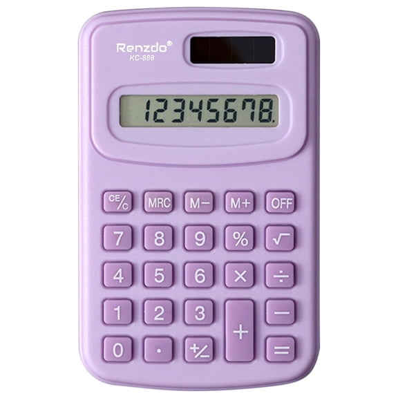 Portable Scientific Calculator Dual Power 8-Digit LCD Display for Students School Office