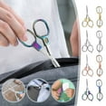 thumbnail image 1 of Portable Scissors Stainless Steel Folding Mini Travel Pocket Scissors for Crafting Sewing and Office Use with Safety Lock and Compact Design for Travelers Learners and Everyday Carry Topliu, 1 of 8